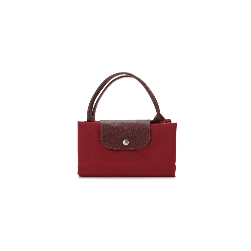 LONGCHAMP Canvas Bag Dumpling Bag Handbags Medium Size Women's Red-6
