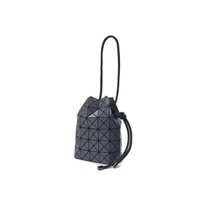 ISSEY MIYAKE Prism Matte Shoulder Bag, Crossbody Bag Medium Size Women's Charcoal Gray-1