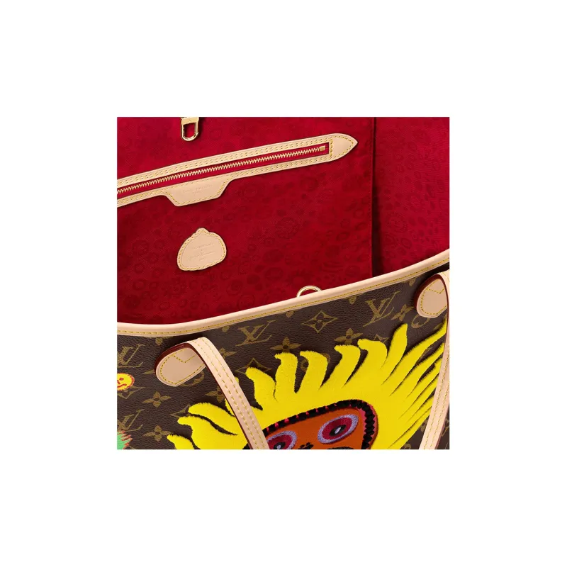 LOUIS VUITTON Lv X Yk Neverfull Mm Quartz-6