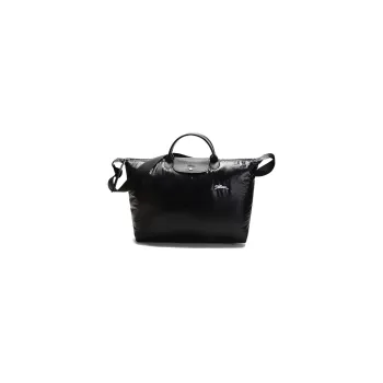 LONGCHAMP Le Pliage Canvas Travel Bag Large Size Men's Black