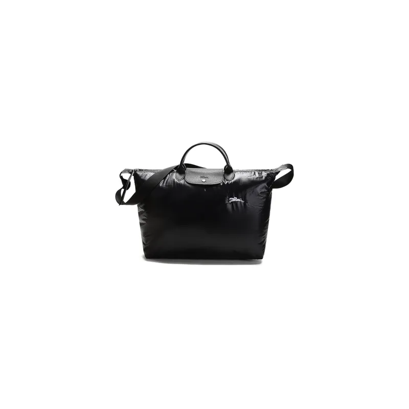 LONGCHAMP Le Pliage Canvas Travel Bag Tubas Men's Black-0