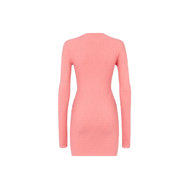 FENDI Ff Motif Long Sleeved Dress-1