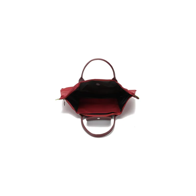 LONGCHAMP Canvas Bag Dumpling Bag Handbags Medium Size Women's Red-1