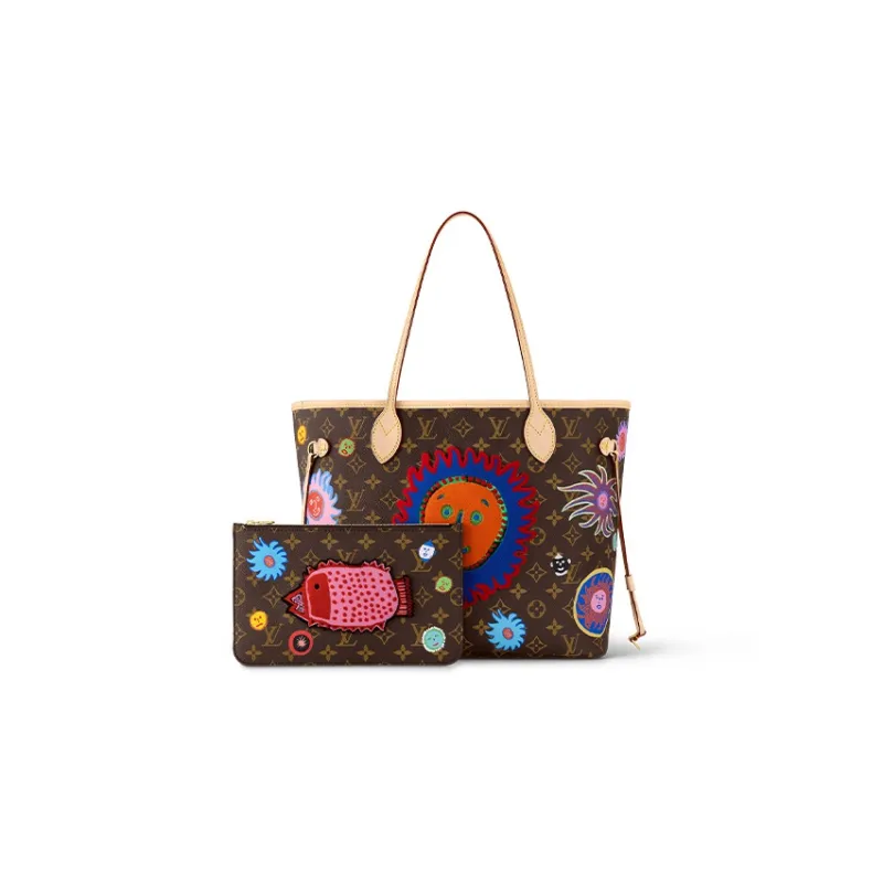 LOUIS VUITTON Lv X Yk Neverfull Mm Quartz-2