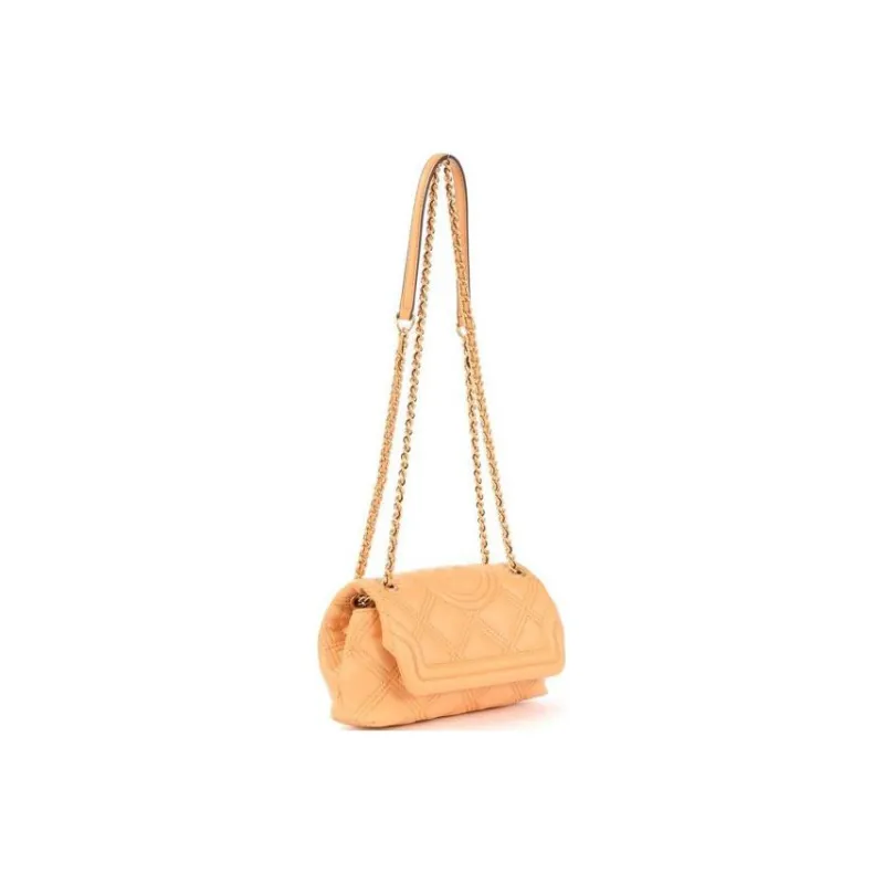 TORY BURCH Fleming Grained Leather Portable Crossbody Bag Shoulder Bag Women's Yellow-3