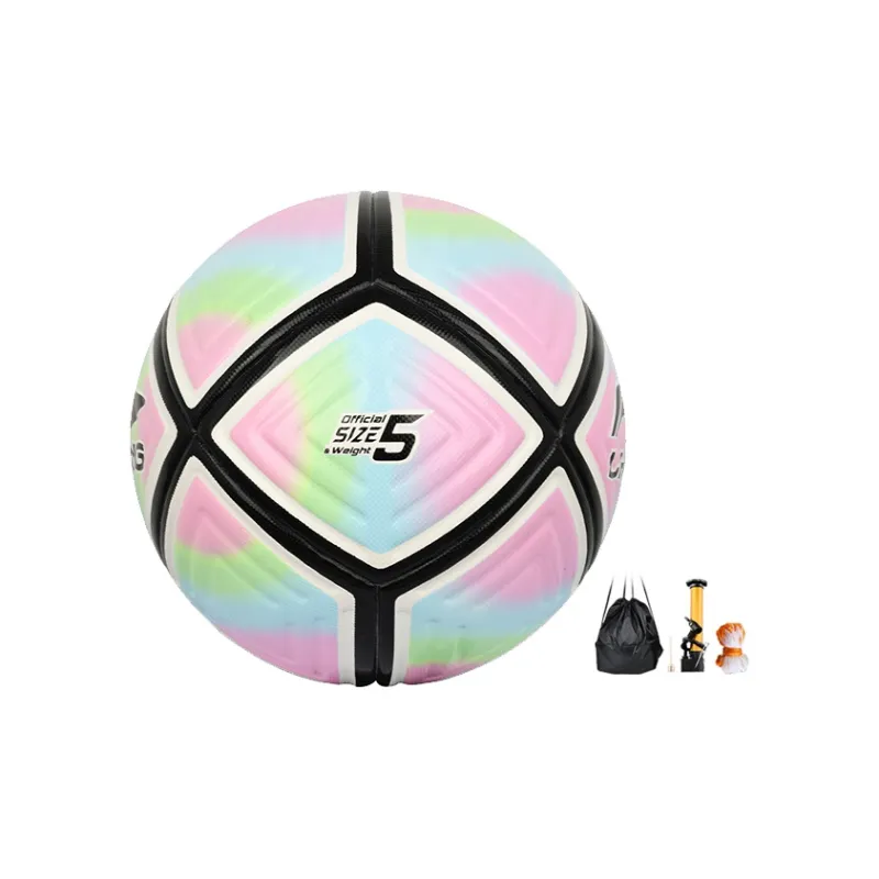 LiNing Size 5 Soccer TPU Seamless Thermal bonding Unisex Aurora Pink-1