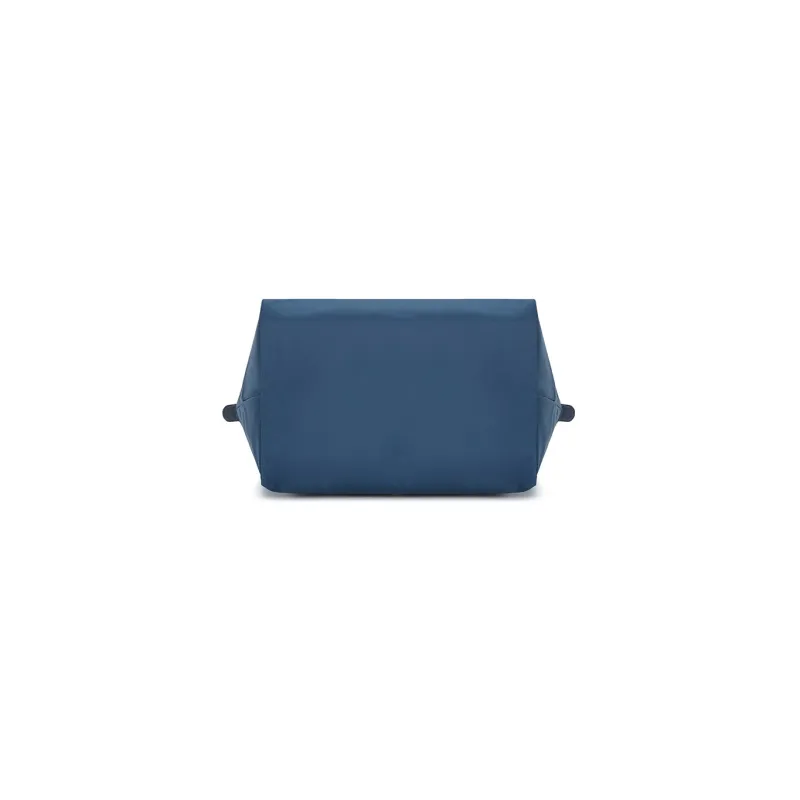 LONGCHAMP Le Pliage Green Cow Leather Handbag Medium Size Women's Blue-4