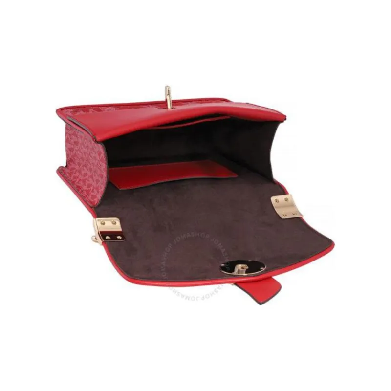 MICHAEL KORS Artificial Leather Envelope Bag Shoulder Bag Crossbody Bag Small Size Women's True Red-2