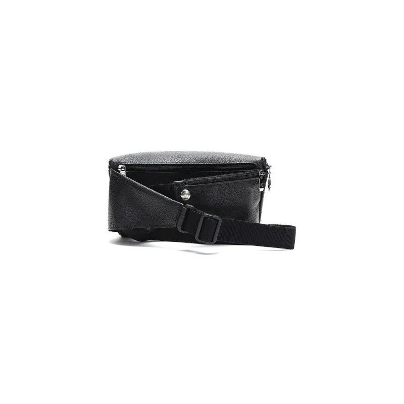 LONGCHAMP Le Foulonné Cow Leather Sling Bag Fanny Pack Crossbody Bag Shoulder Bag Men's Black-3