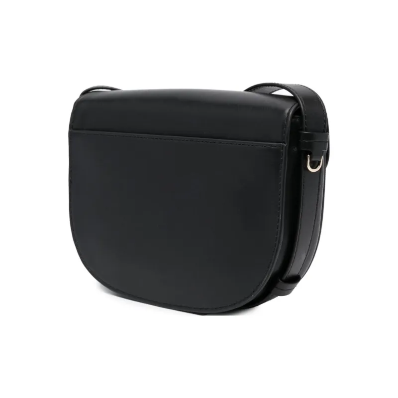 MICHAEL KORS Hally Leather Portable Crossbody Bag, Shoulder Bag Women's Black-3