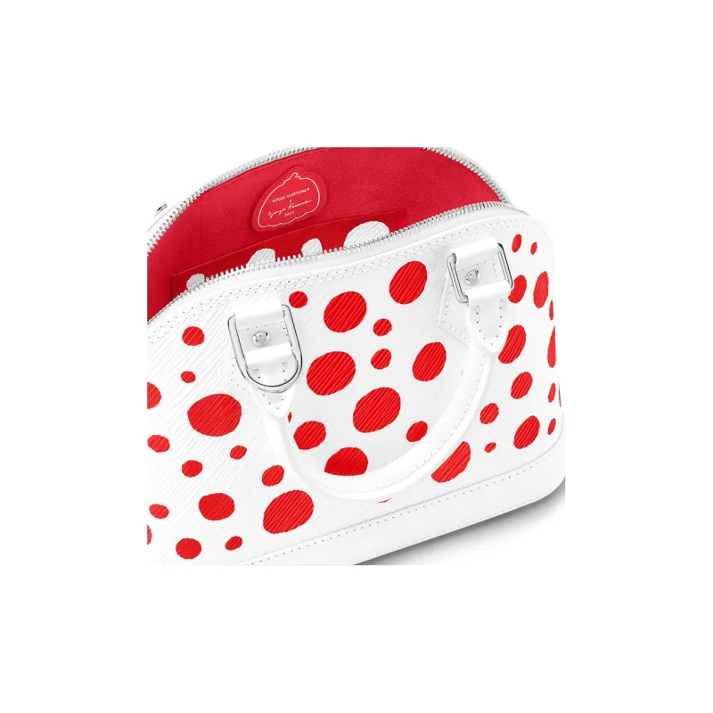 LOUIS VUITTON Lv X Yk Alma Bb White/Red-5
