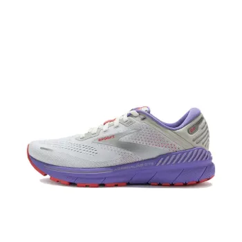 Brooks Adrenaline GTS Slip Resistant Low Top Casual Running Shoes Women's Gray Purple