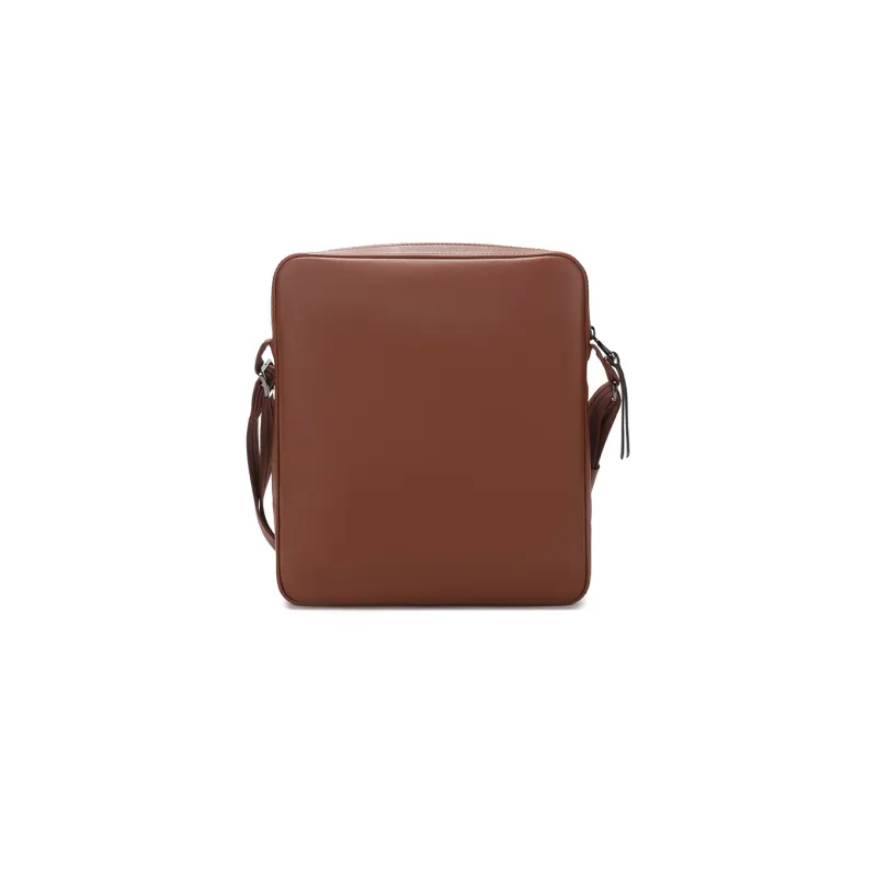 LONGCHAMP 3D Cow Leather Shoulder Bag Crossbody Bag Medium Size Men's Brown-3