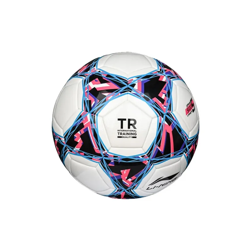 LiNing Size 5 Soccer TPU Seamless Thermal bonding Unisex Black Red Blue-1