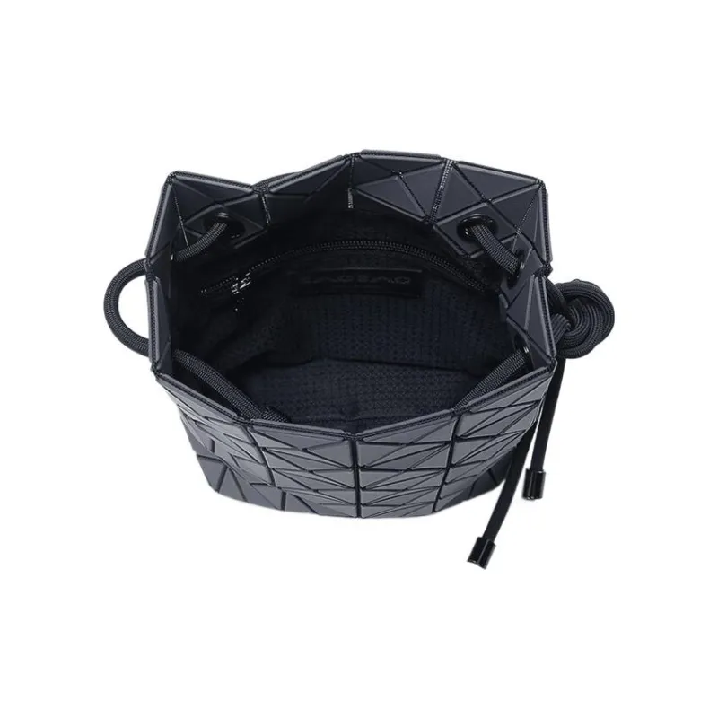 ISSEY MIYAKE Prism Matte Shoulder Bag, Crossbody Bag Medium Size Women's Charcoal Gray-5