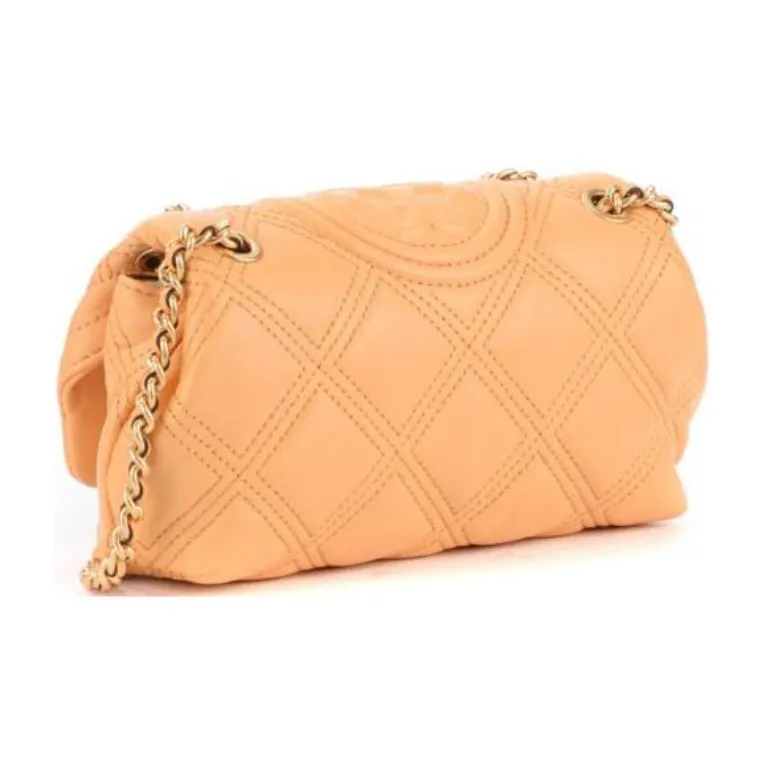 TORY BURCH Fleming Grained Leather Portable Crossbody Bag Shoulder Bag Women's Yellow-2