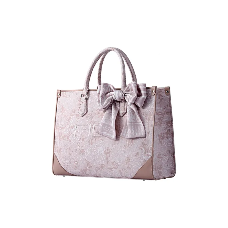 FION Fabric Tote Bag, Shopping Bag, Handbag, Crossbody Bag Tubas Women's Glimmering Fish Shadow/Smoke Pink Yaochi-4