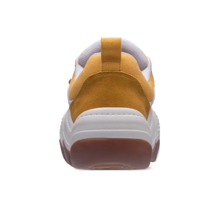 Heyday Triple Wavy Yellow Low Top Platform Puffy Shoes Height Increasing 6cm Unisex Yellow-6