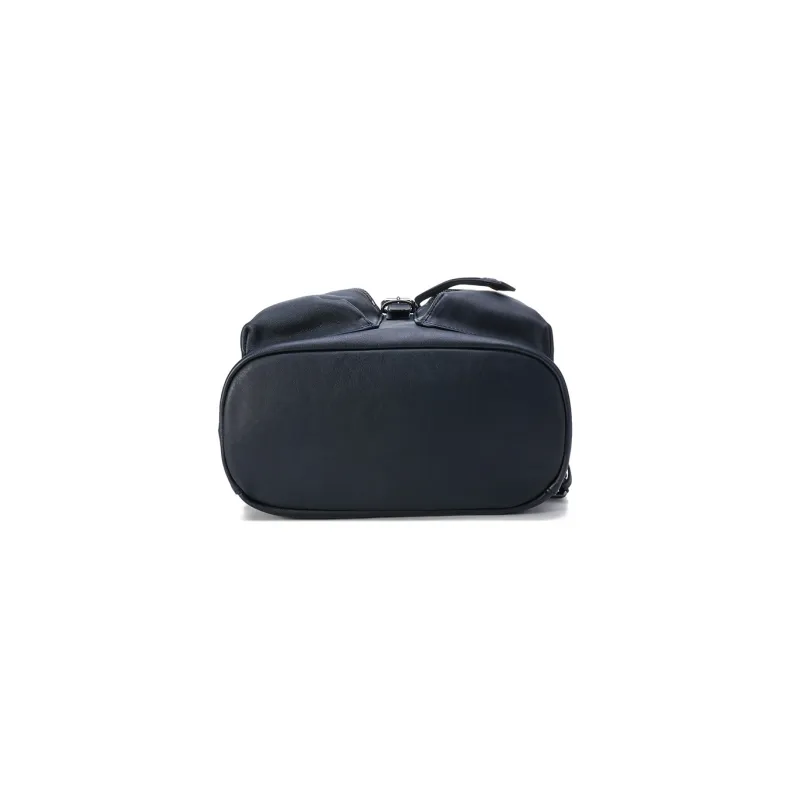 LONGCHAMP Cow Leather Backpack Medium Size Unisex Blue-4