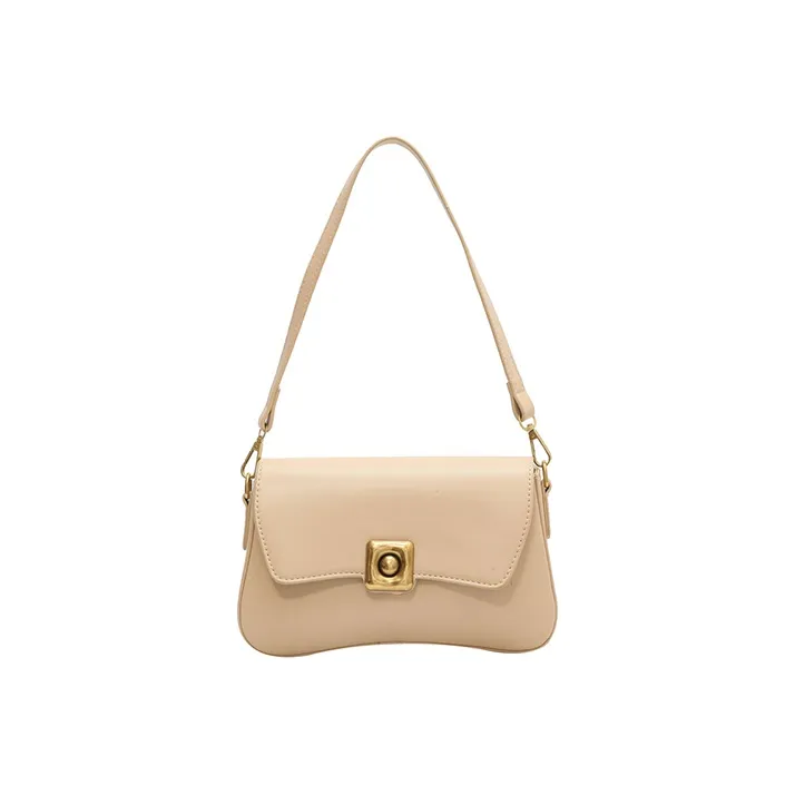 JANE KLAIN PU Small Square Bag, Shoulder Bag, Crossbody Bag, Shoulder Bag Medium Size Women's Black/White/Apricot/Brown-1