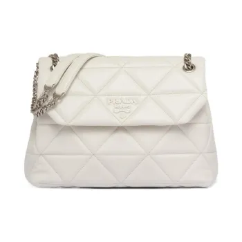 PRADA Spectrum Nappa Leather Crossbody Bag Shoulder Bag Women's White