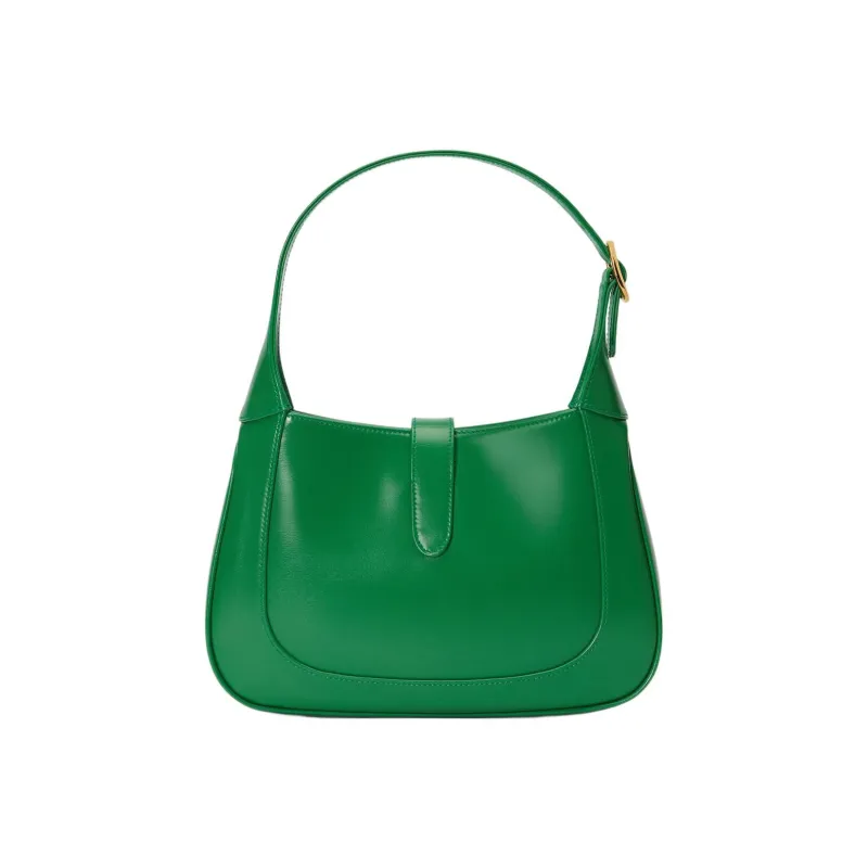 GUCCI Jackie 1961 Leather Crescent Shoulder Bag Shoulder Bag Women's Green-3