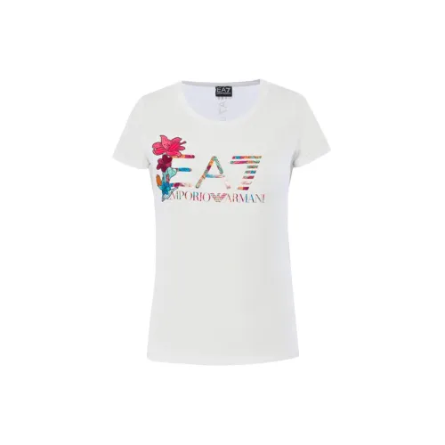 EMPORIO ARMANI EA7 T-Shirts Women's White