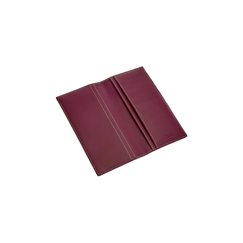 GOYARD SAINT ROCH Canvas Wallet Unisex Burgundy-1
