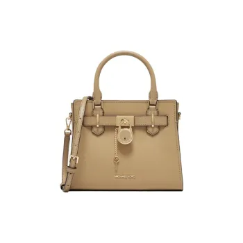 MICHAEL KORS Cow Leather Tote Bag, Shopping Bag, Crossbody Bag, Handbag Trumpets Women's Camel
