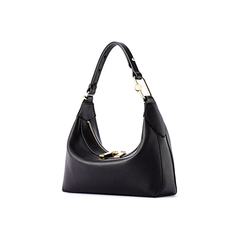 FION Cow Leather Shoulder Bag Trumpets Women's Multicolor-2