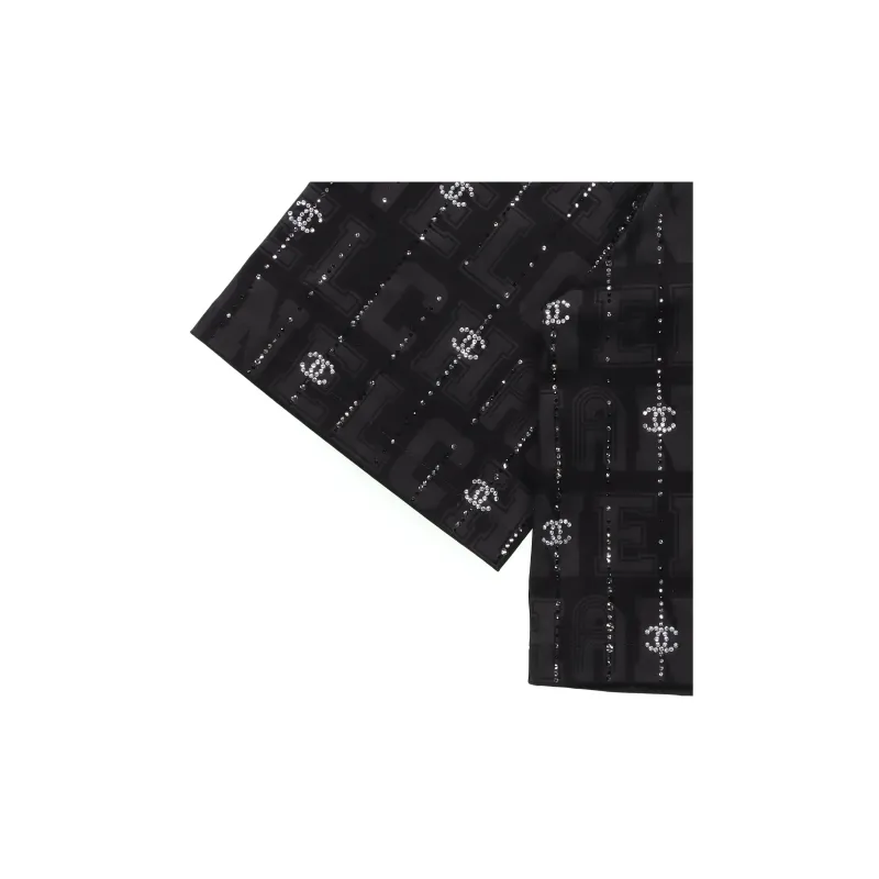 CHANEL SS23 T Shirt Women's Black Silver-4