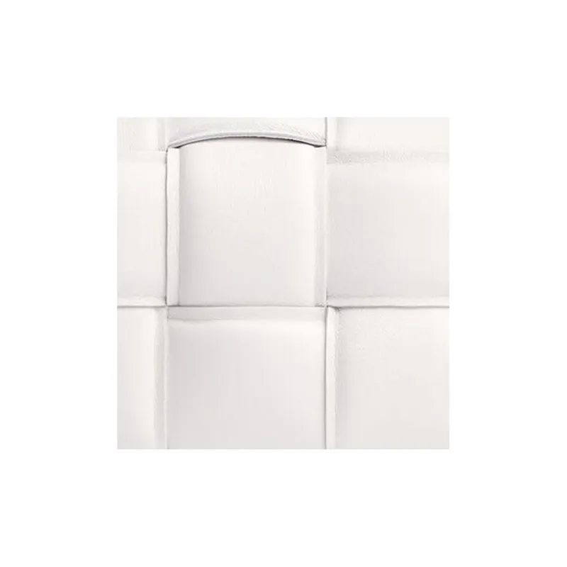 Bottega Veneta Padded Cassette Belt Bag Intreccio White-4