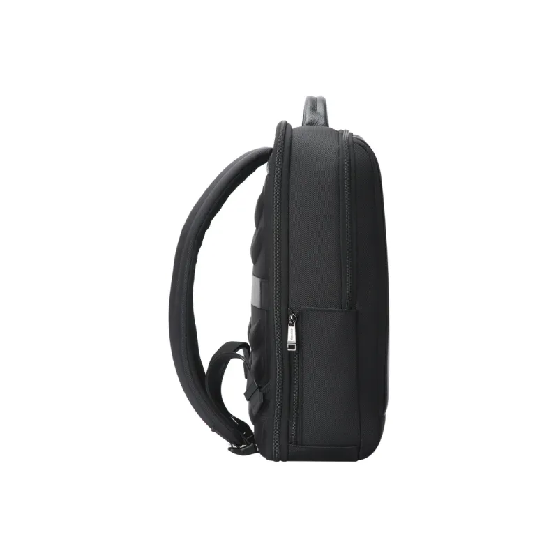 BOPAI Top Grain Cow Leather Backpack Medium Size Men's Black-2