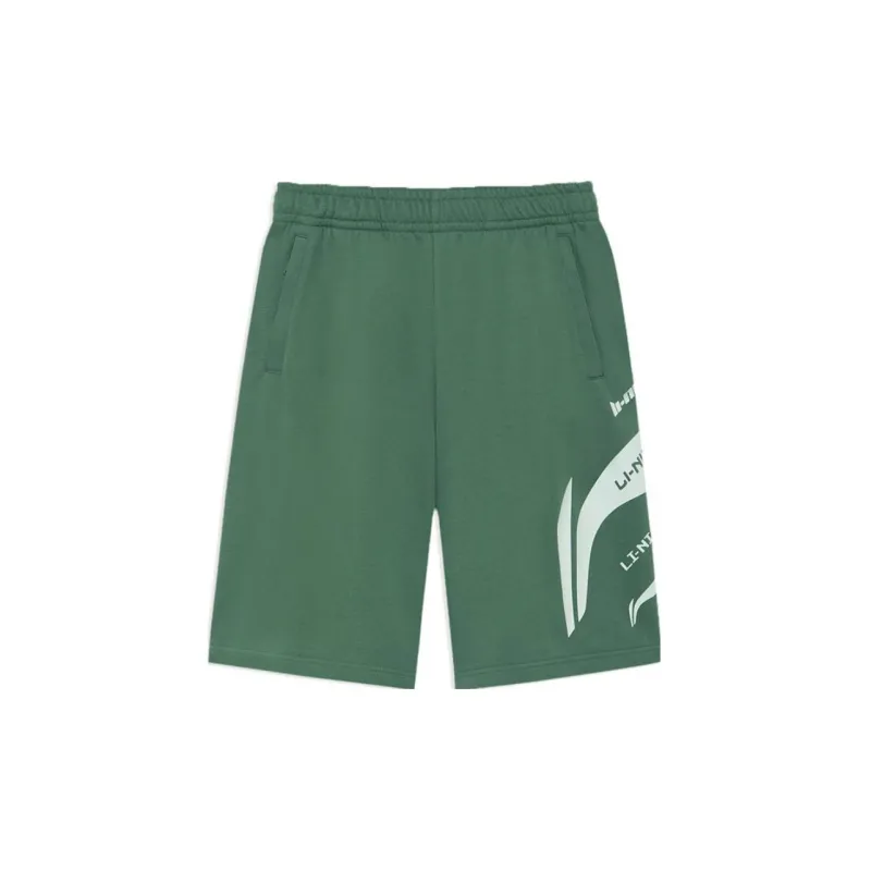 LINING Sports Fashion Collection Casual Shorts Men Mist Pine Green-1