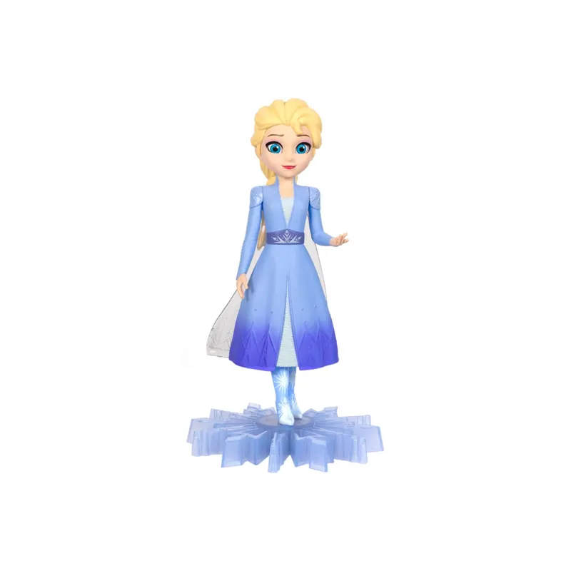 Disney Frozen Collection Elsa Princess Sound And Light Plush Toy Chibi Figures-0