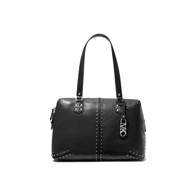 MICHAEL KORS Astor Cow Leather Tote Bag, Shopping Bag, Handbag, Shoulder Bag Tubas Women's Black-0