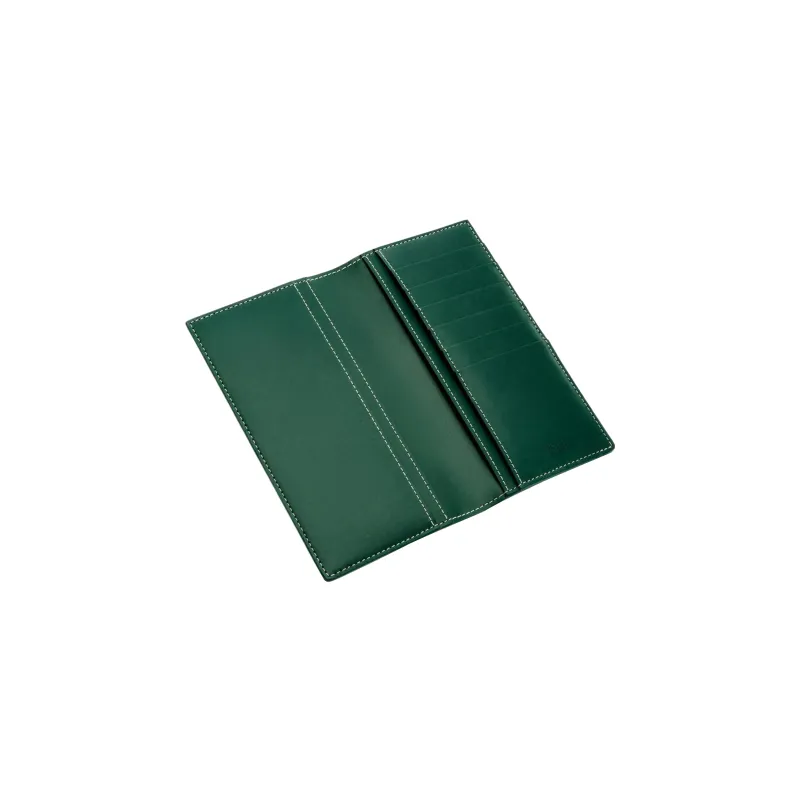 GOYARD SAINT ROCH Canvas With Leather Dog's Teeth Wallet Unisex Green-1