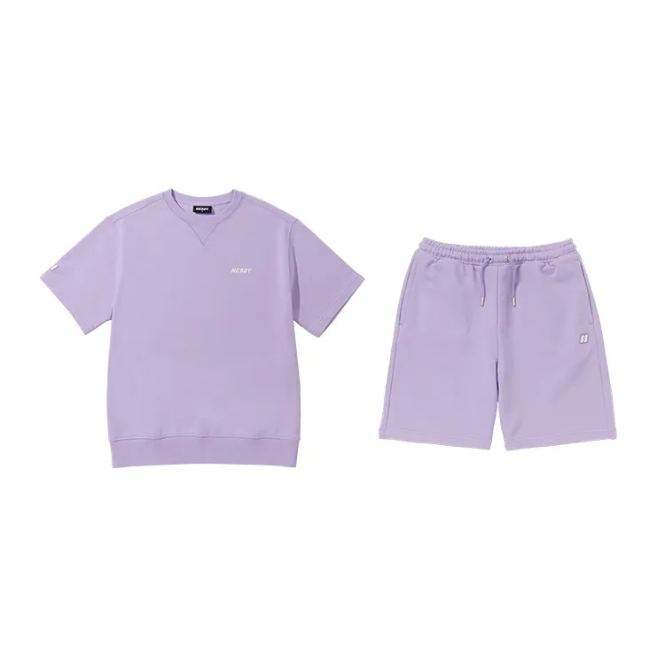 Nerdy DNA Family Casual Shorts Unisex Light Purple-2