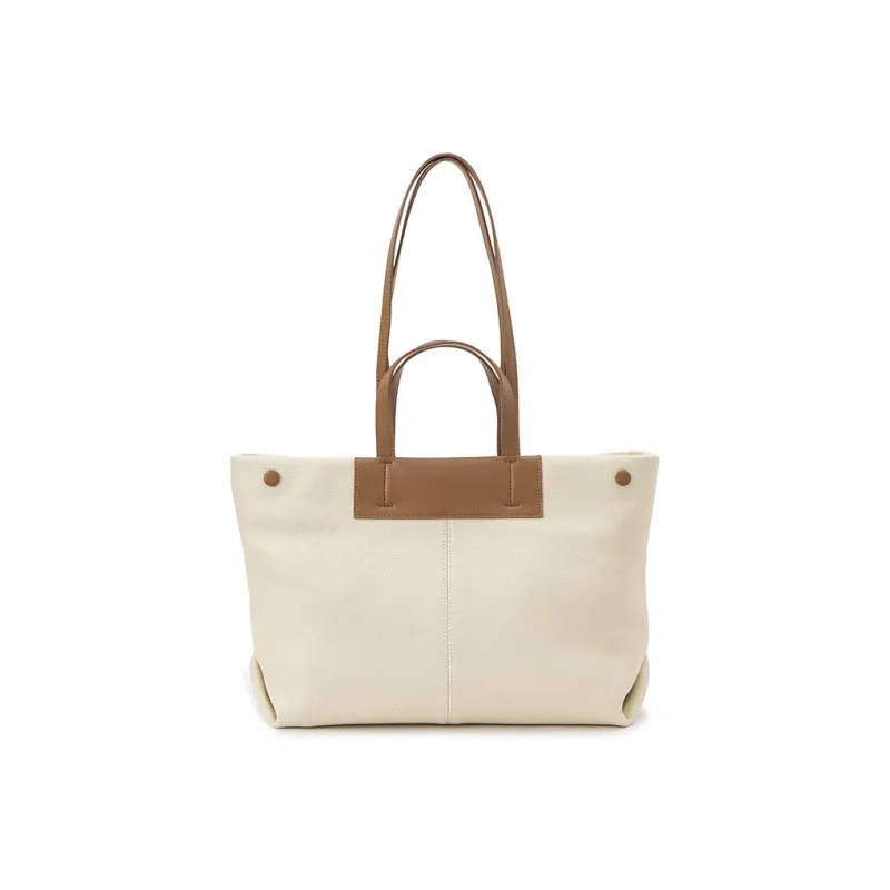 VENOF Cow Leather Tote Bag, Shopping Bag, Shoulder Bag, Handbag Tubas Women's New Album Green/Brown-26
