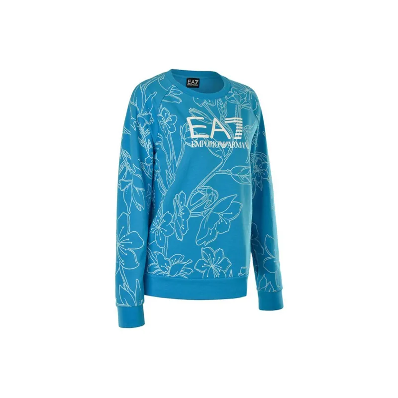 EMPORIO ARMANI EA7 Sweatshirts Women's Lake Blue-3