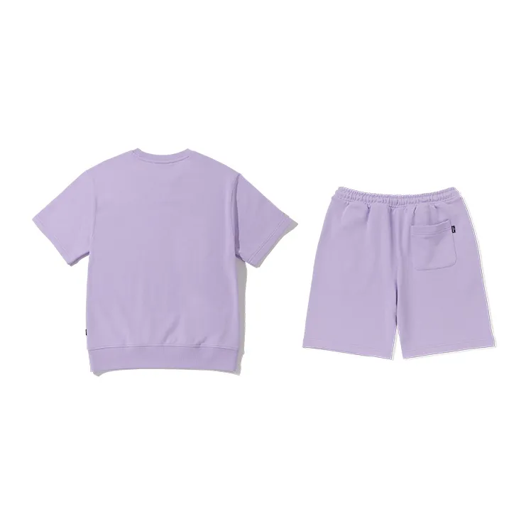 Nerdy DNA Family Casual Shorts Unisex Light Purple-3