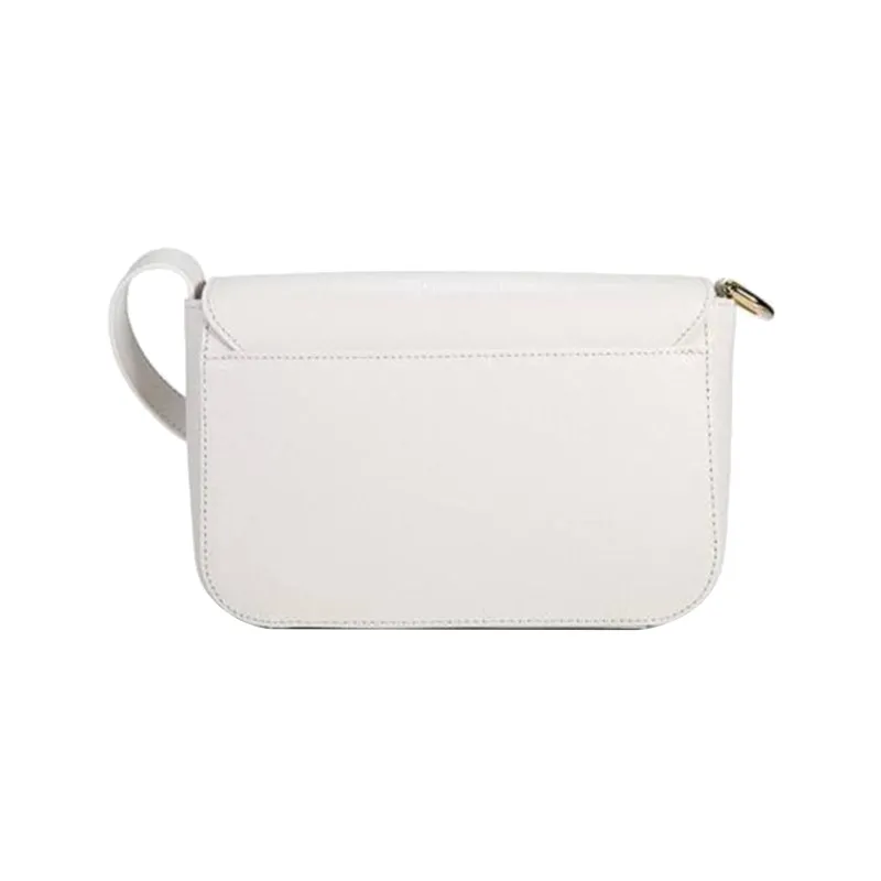 Furla Metropolis Collection Cow Leather Small Square Bag Pig Nose Shoulder Bag Crossbody Bag Regular Women's White-3