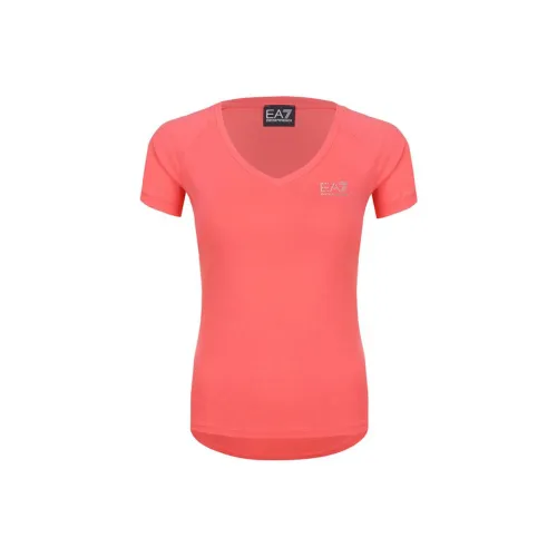 EMPORIO ARMANI EA7 T-Shirts Women's Pink