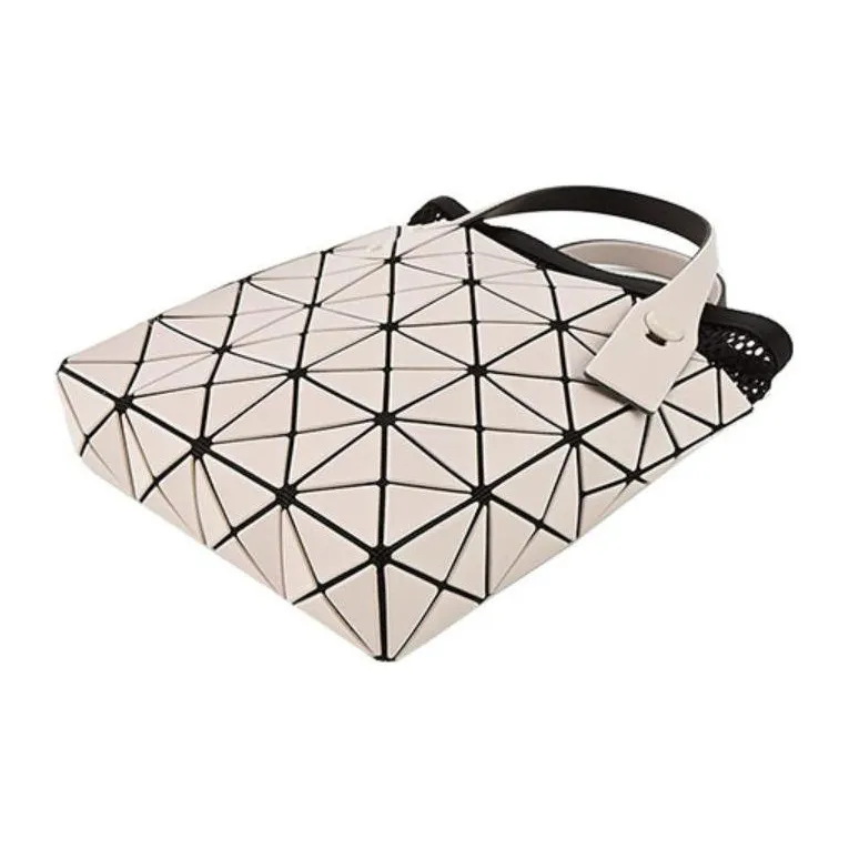 ISSEY MIYAKE Lucent Boxy Geometric Pattern Handbag-3