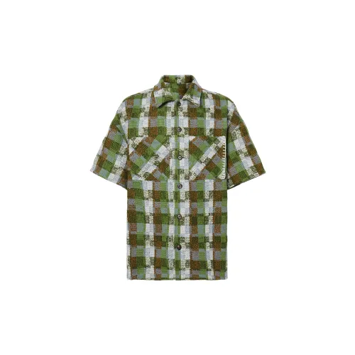 ROCAWEAR Shirts Unisex Green Plaid