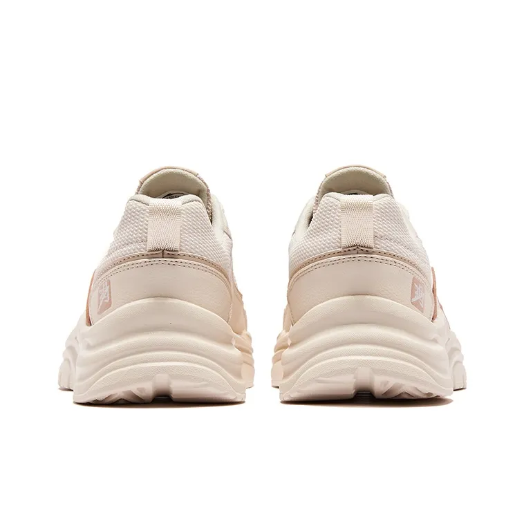 Erke Boundless Slip Resistant, Abrasion Resistant, Breathable Low Top Sports Casual Shoes Women's Gray Beige-3