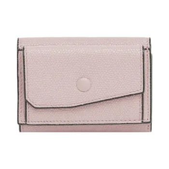 Valextra Calfskin Coin Purse Trumpets Women's Pink