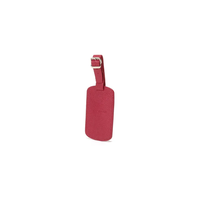 LONGCHAMP Le Pliage Cow Leather Luggage Tag Unisex Red-1