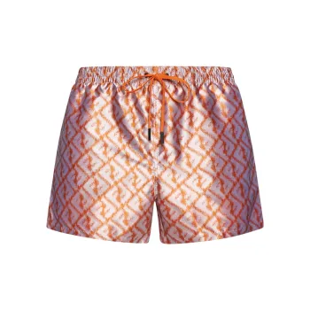 FENDI Blurry Monogram print Swim Shorts