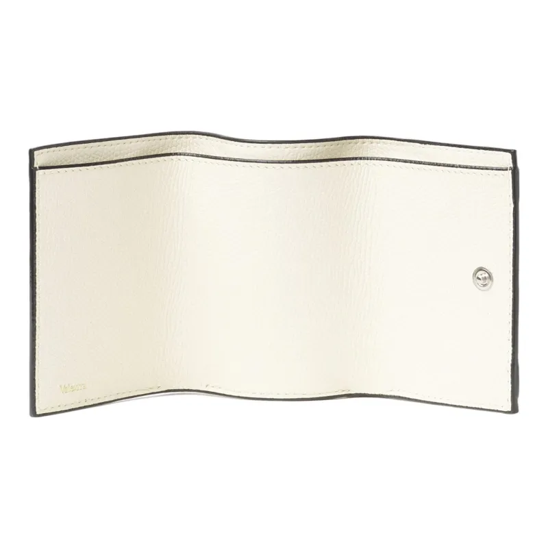 Valextra Calfskin Coin Purse Trumpets Women's White-2